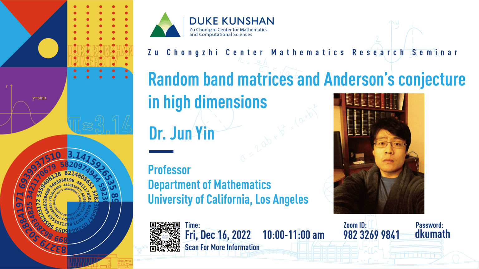 Random band matrices and Anderson’s conjecture in high dimensions - Zu ...